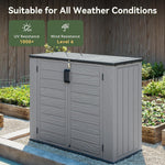White Horizontal Resin Storage Shed - View 2