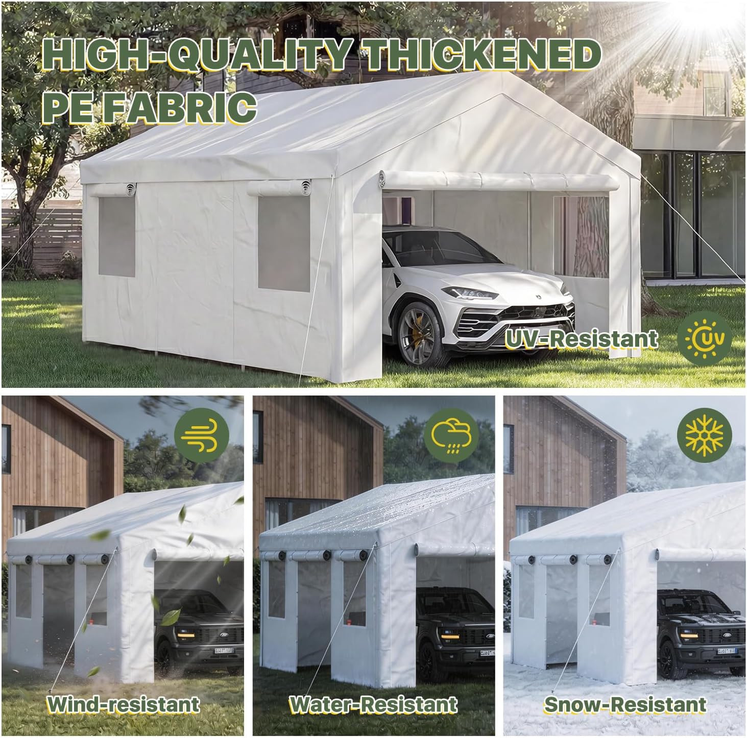 10' x 20' Enclosed Carport - View 5