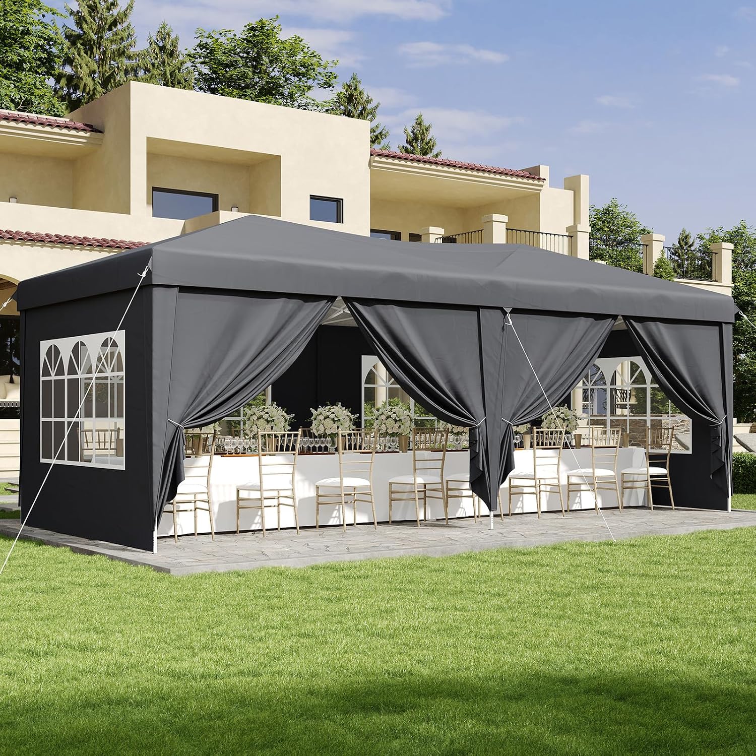 10' x 20' One-Push Pop-Up Canopy - View 2