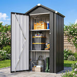 2.82' x 2.2' Vertical Metal Storage Shed