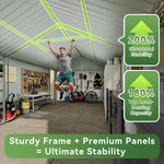 12' x 20' Metal Storage Shed - View 4