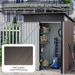 5' x 3' Metal Storage Shed with Floor - View 5