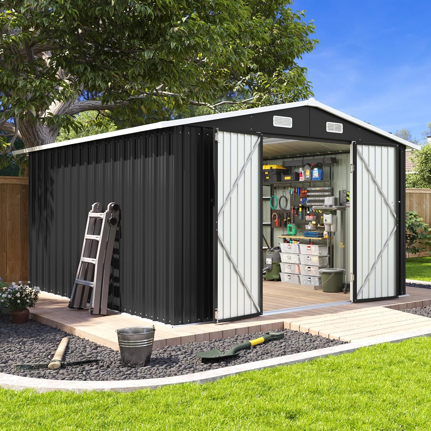 10' x 12' Metal Storage Shed