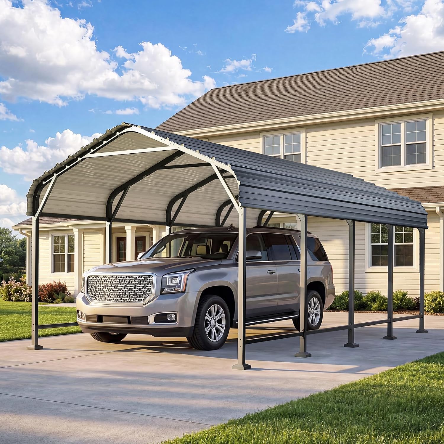 12' x 20' Galvanized Metal Carport