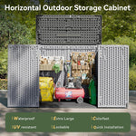 White Horizontal Resin Storage Shed - View 3