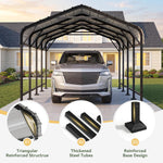 12' x 20' Galvanized Metal Carport - View 4