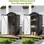 2.82' x 2.2' Vertical Metal Storage Shed - View 5