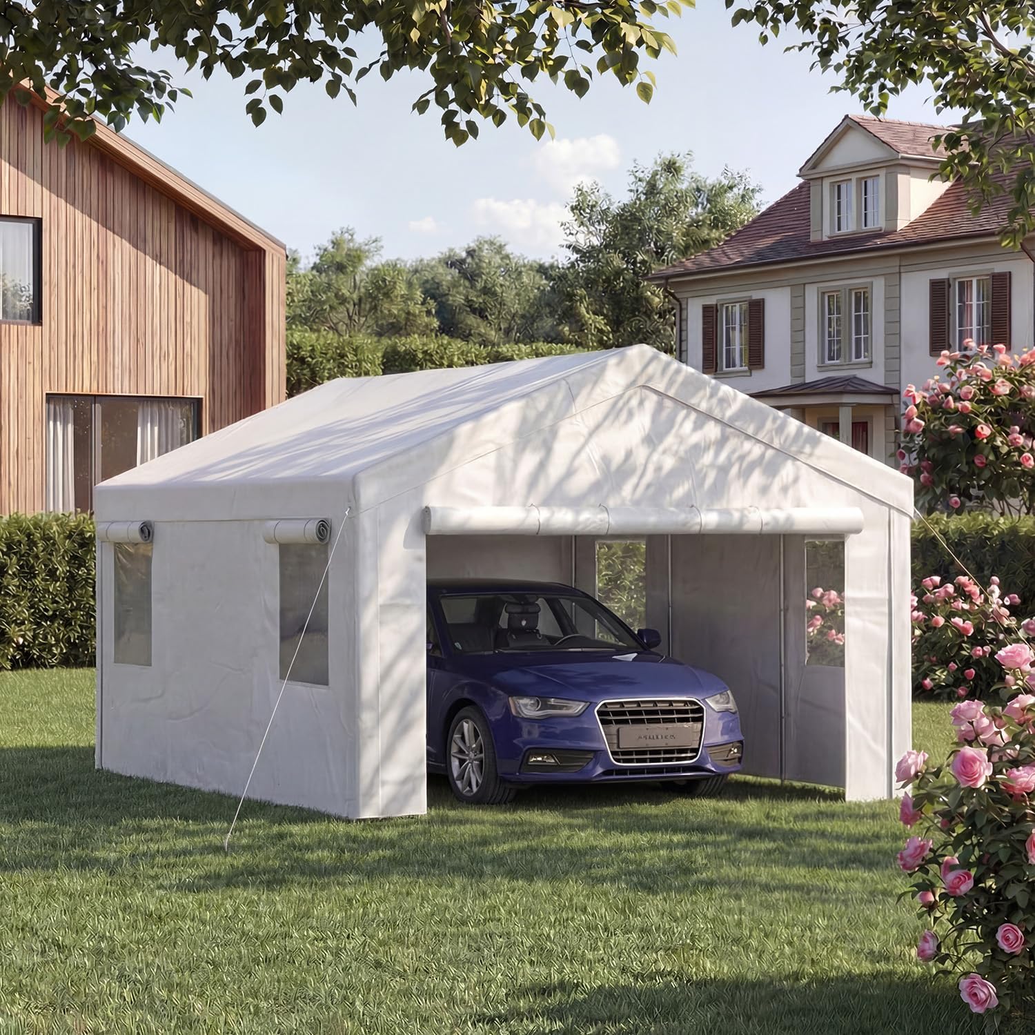 10' x 20' Enclosed Carport