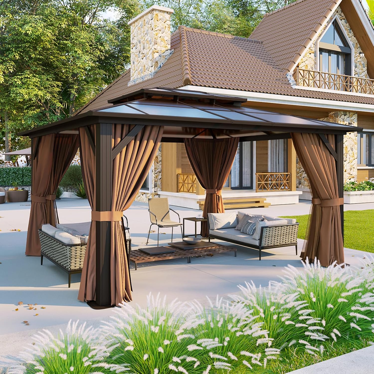 Polycarbonate Hardtop Gazebo