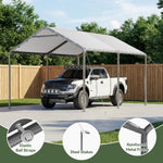 10' x 15' White Carport - View 4