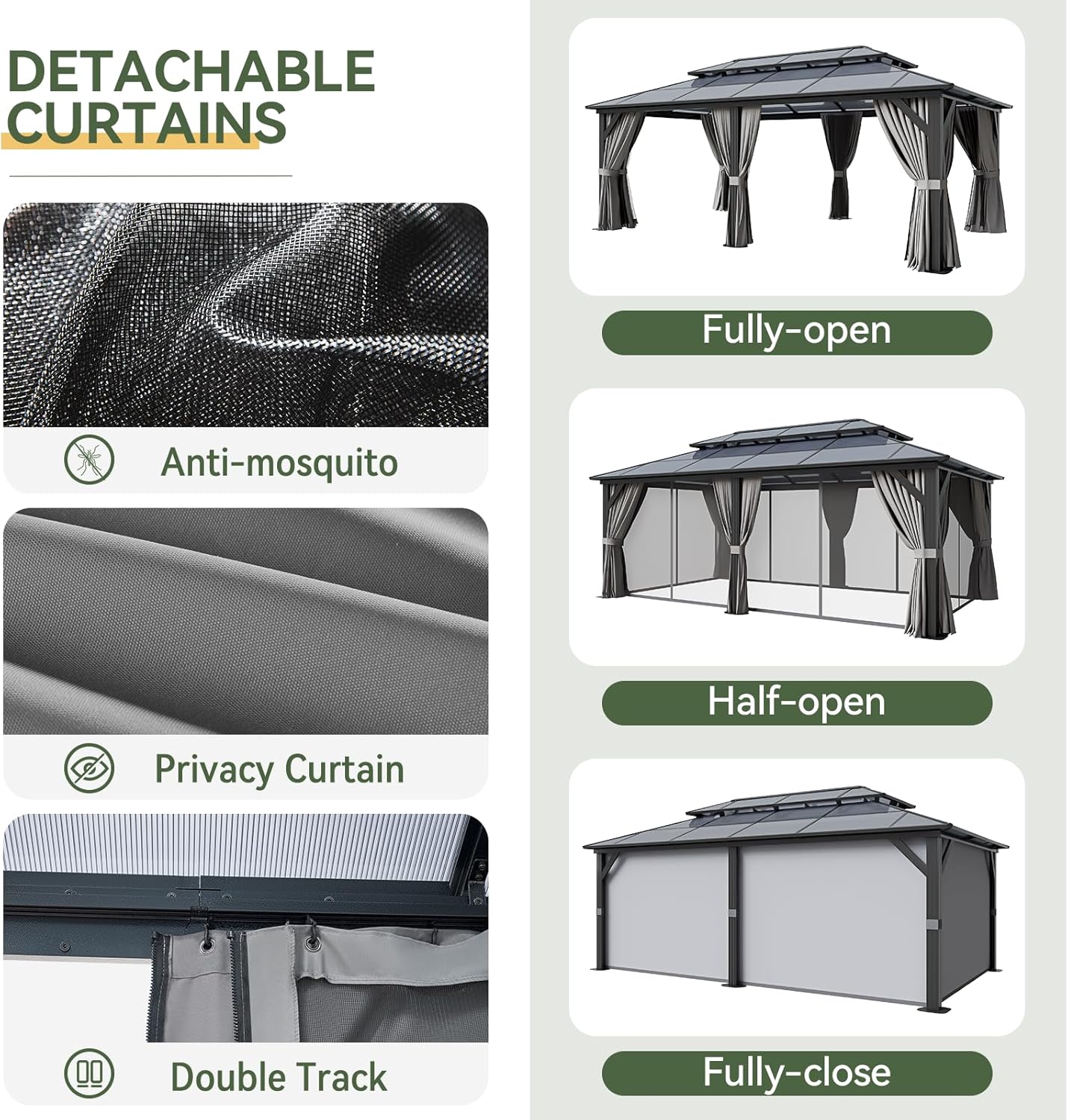 Polycarbonate Hardtop Gazebo