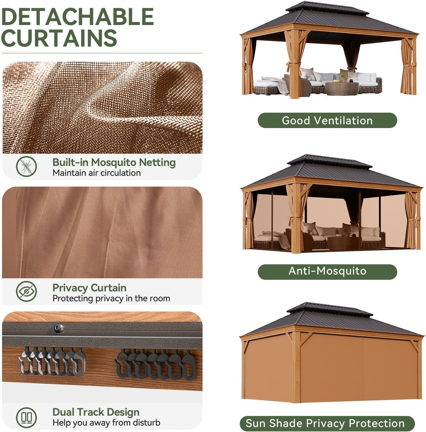 Aoxun Classic Hardtop Gazebo