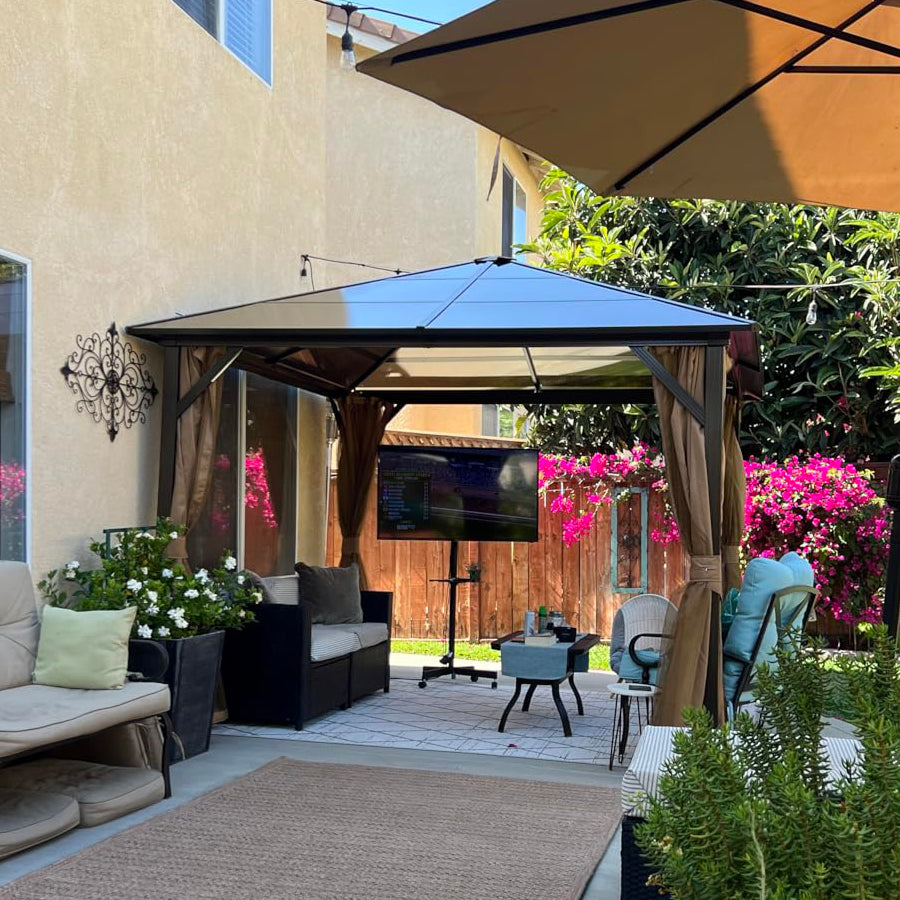 Aoxun 10'x10' Single Roof Gazebo
