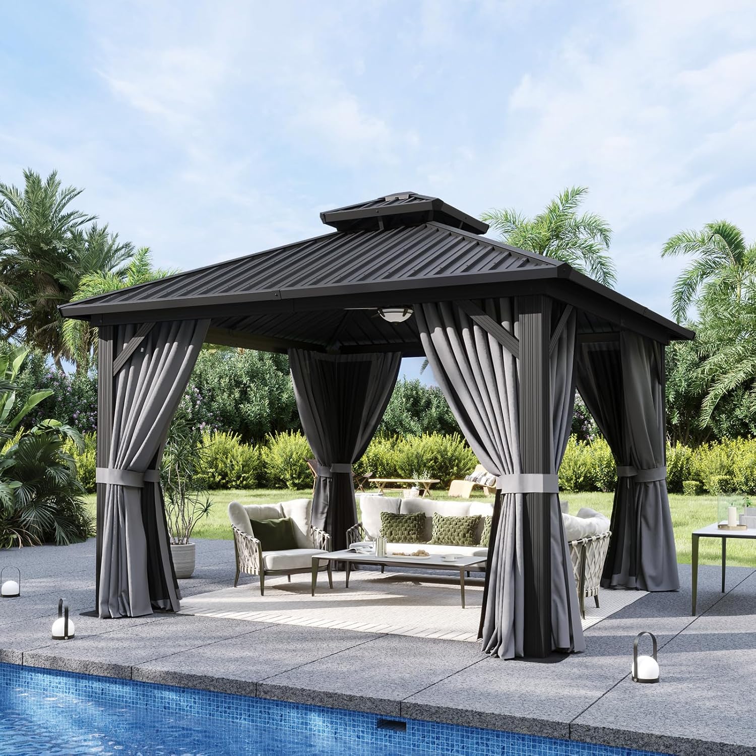 Aoxun Classic Hardtop Gazebo