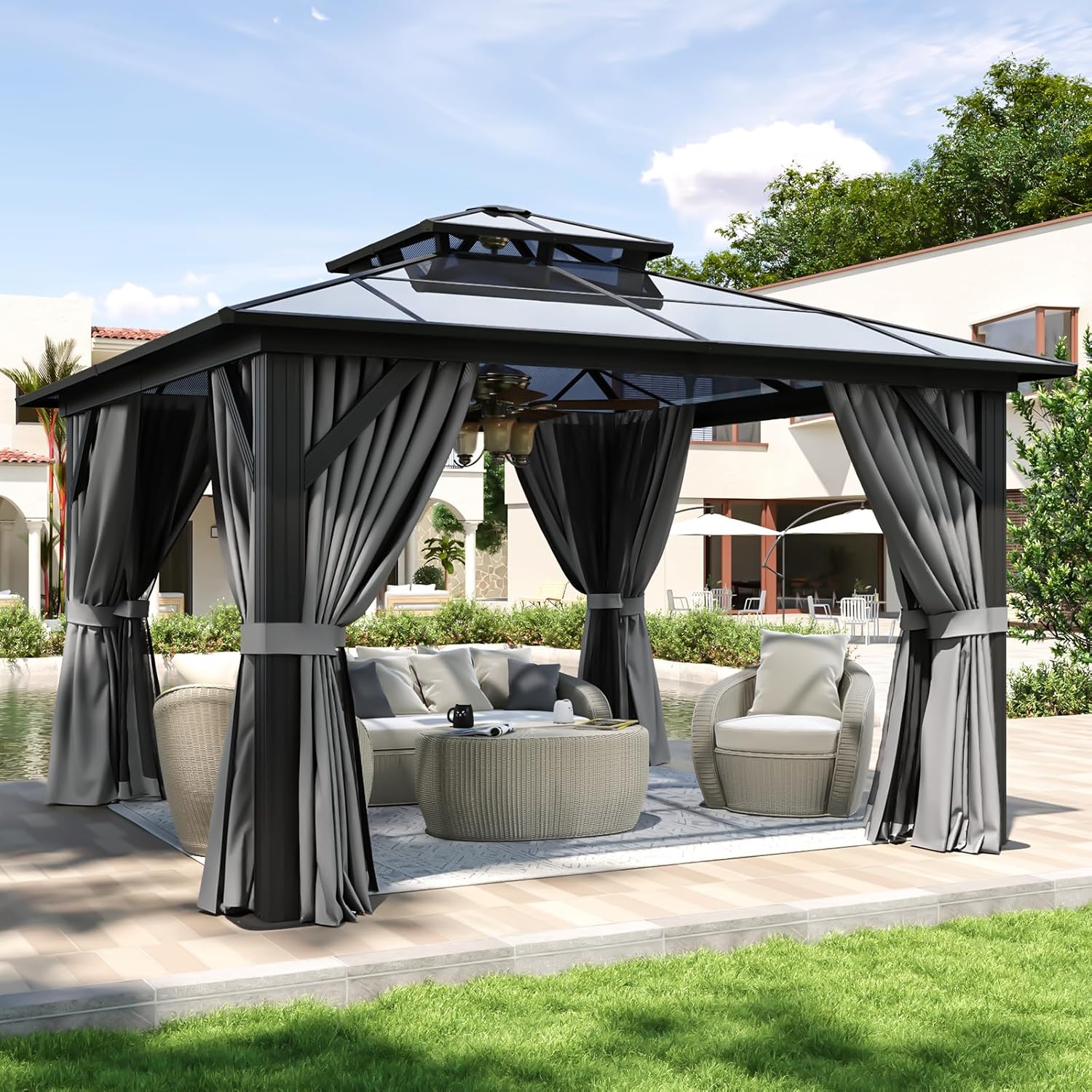 Polycarbonate Hardtop Gazebo