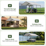 10' x 15' White Carport - View 5