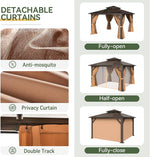 12' x 12' Polycarbonate Hardtop Gazebo - View 3