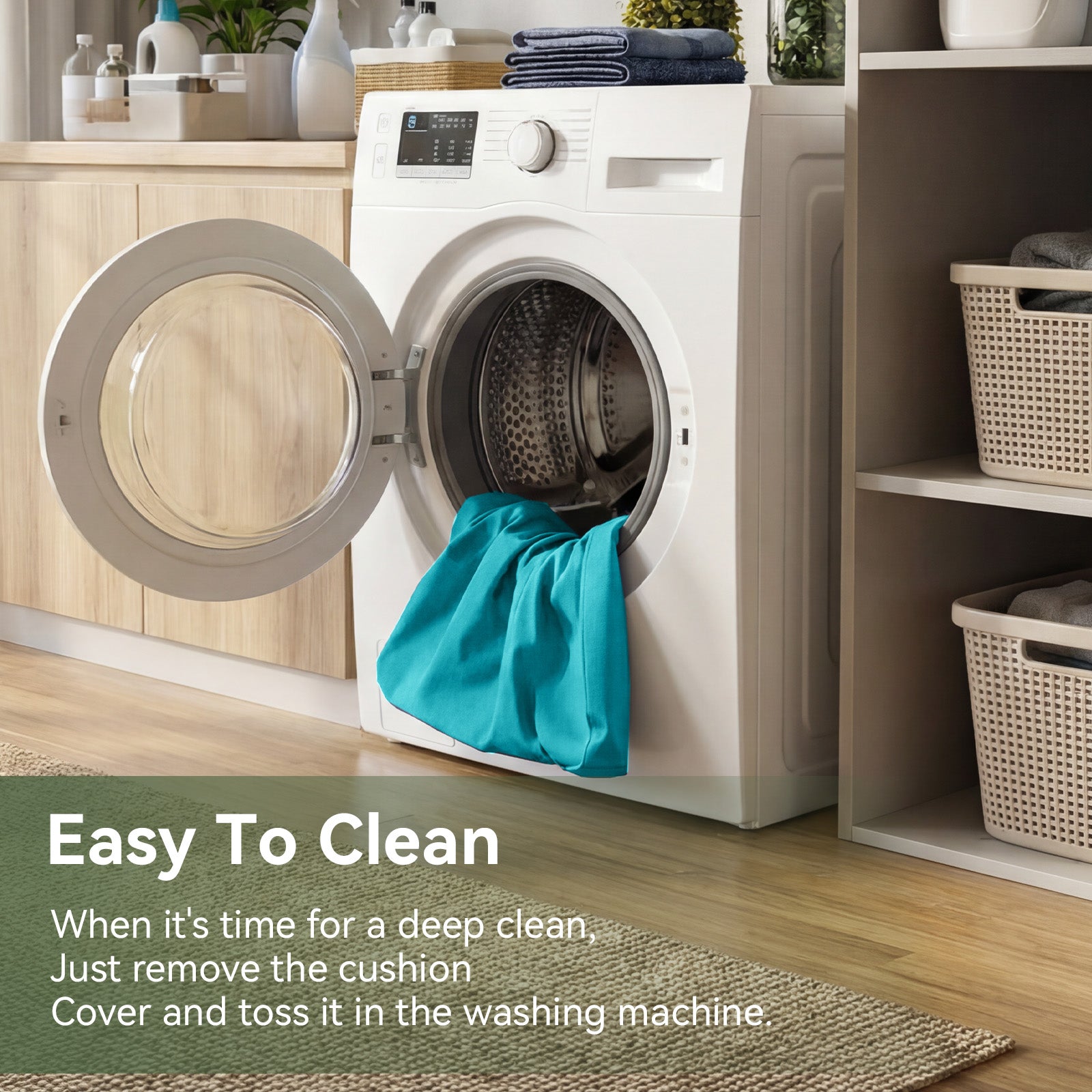 Aoxun 26" x 26" Patio Furniture Cushions for Outdoor Furniture Set of 4, Thick Replacement Patio Couch Cushions for Outdoor Furniture, 7-Piece Splashproof Fade Resistant Cushions for Outdoor Couch