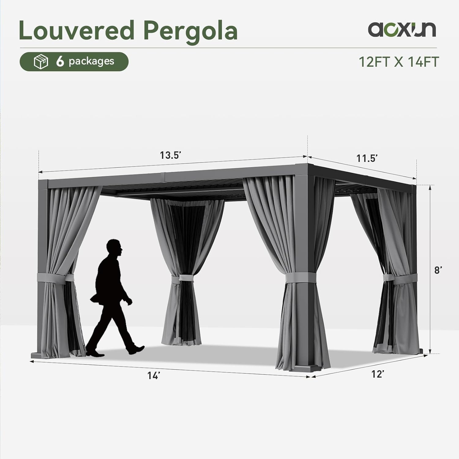 Louvered Starry Pergola