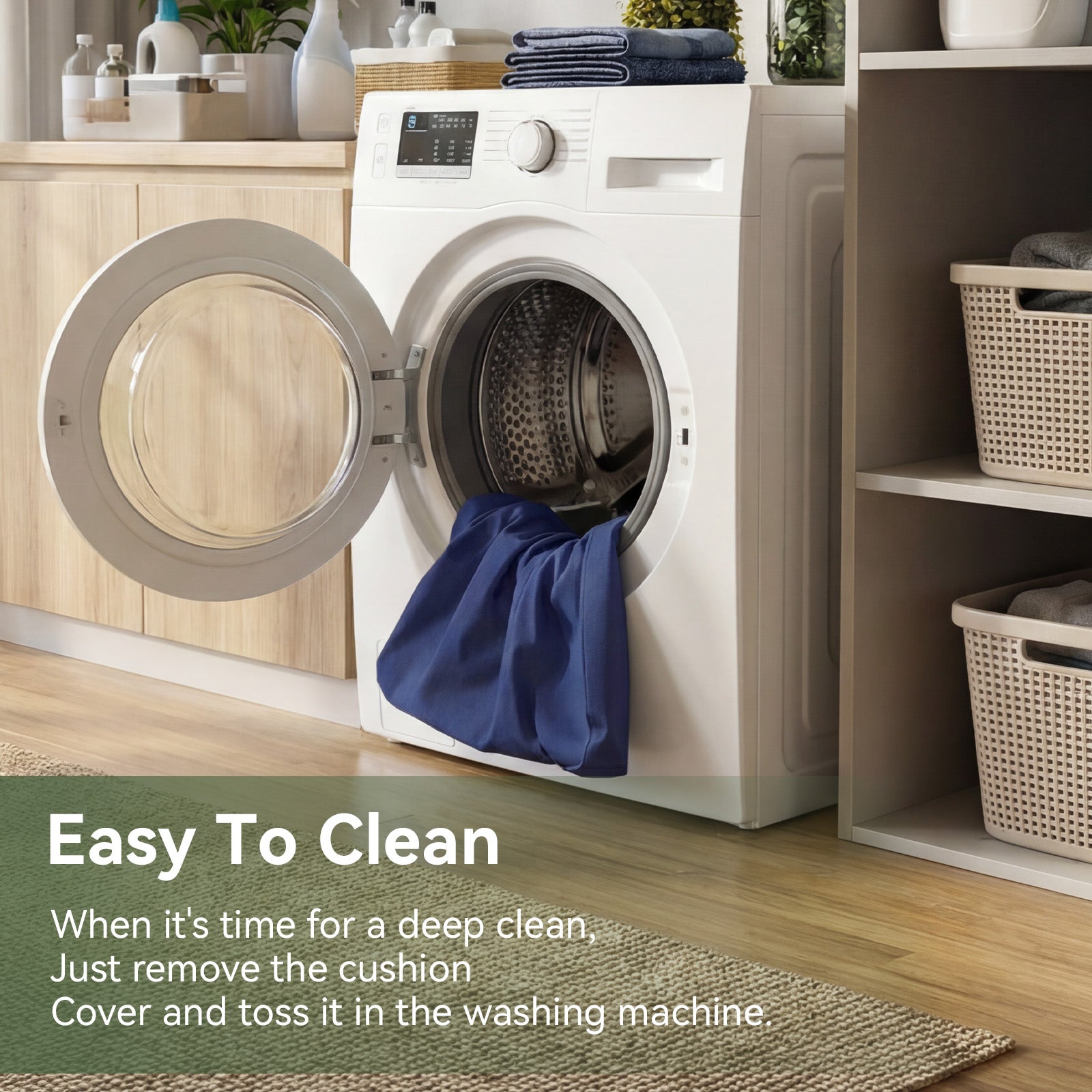 Aoxun 26" x 26" Patio Furniture Cushions for Outdoor Furniture Set of 4, Thick Replacement Patio Couch Cushions for Outdoor Furniture, 7-Piece Splashproof Fade Resistant Cushions for Outdoor Couch