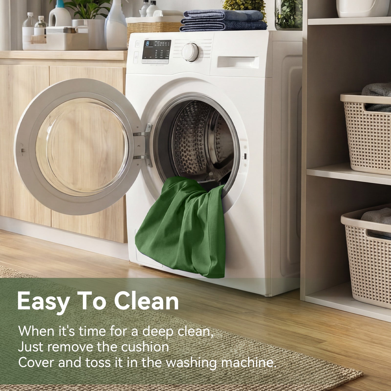 Aoxun 26" x 26" Patio Furniture Cushions for Outdoor Furniture Set of 4, Thick Replacement Patio Couch Cushions for Outdoor Furniture, 7-Piece Splashproof Fade Resistant Cushions for Outdoor Couch