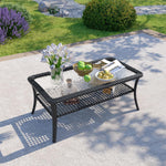 Wicker Patio Coffee Table - View 4