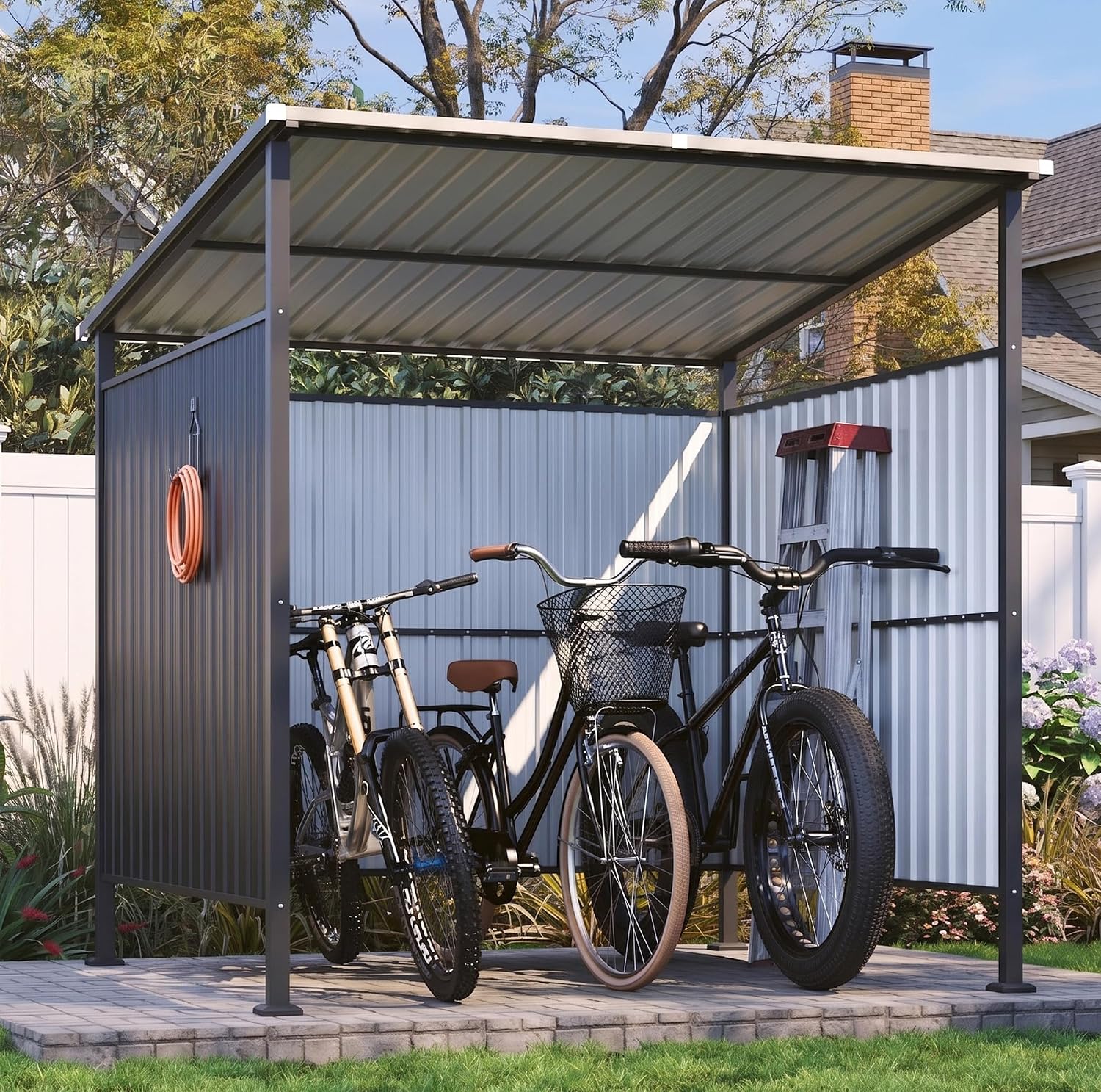 6' x 6' Metal Grill Shed
