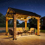 10' x 10' Wood Hardtop Gazebo - View 2
