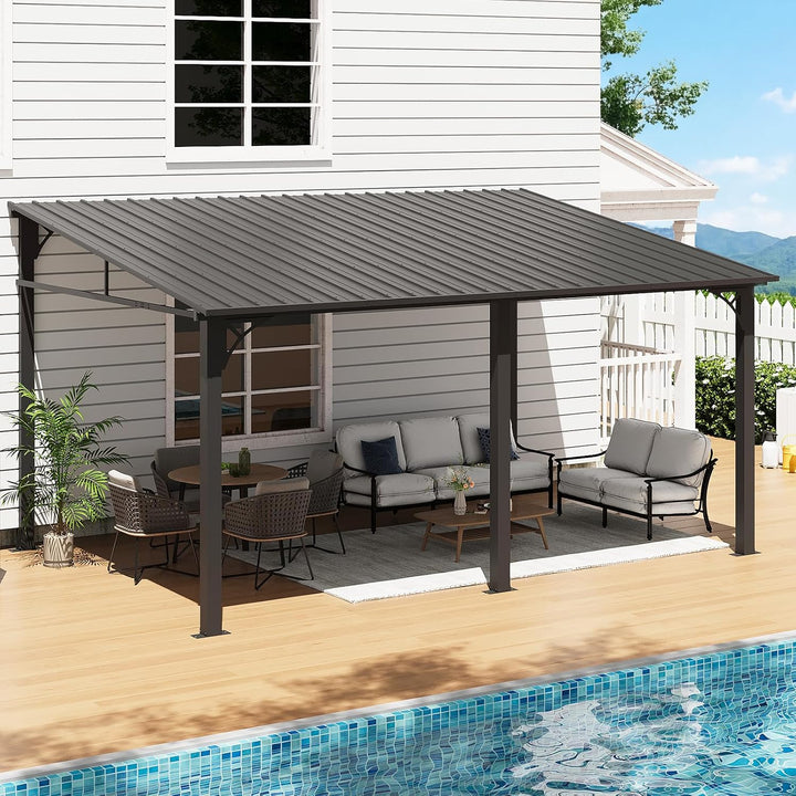 Aoxun 10' x 14' Lean to Gazebo