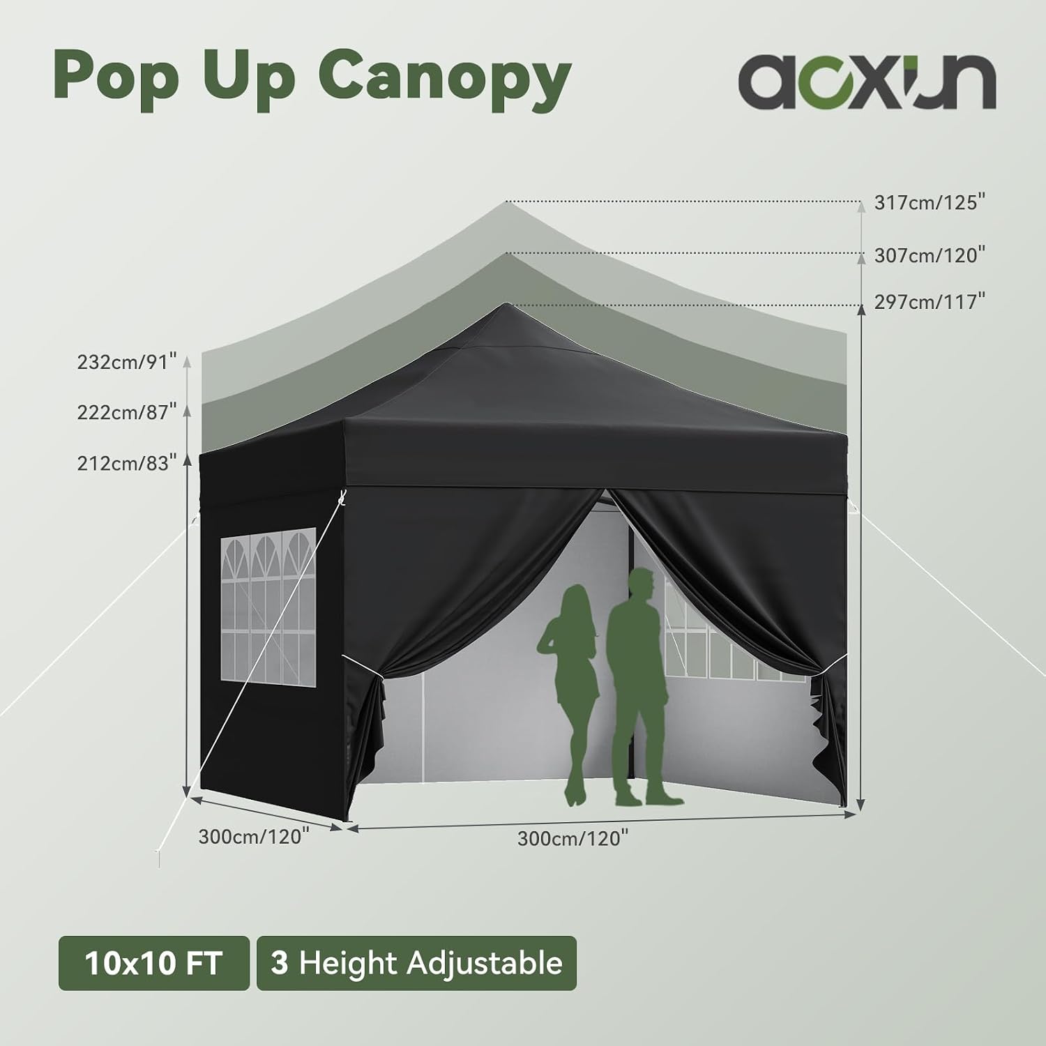Aoxun 10x10 Pop up Canopy