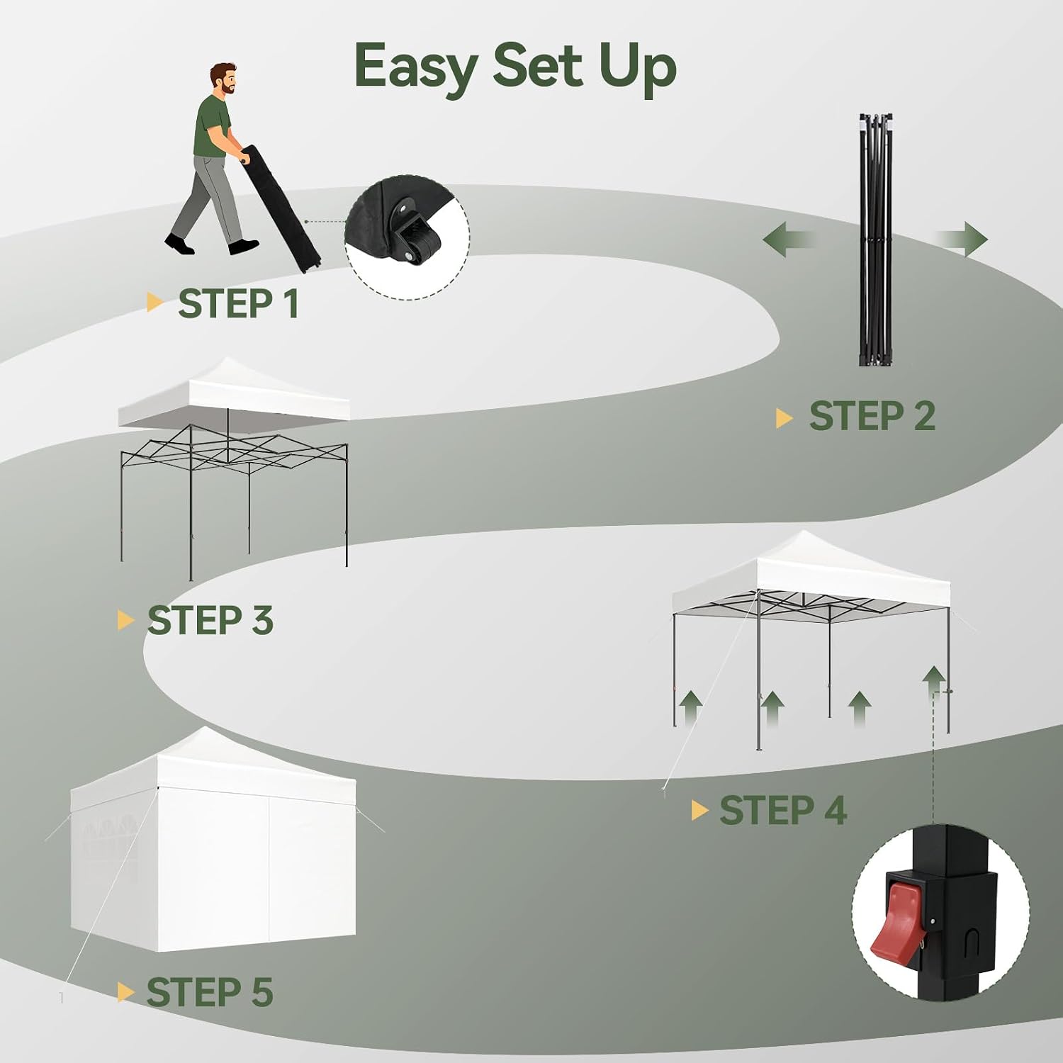 Aoxun 10x10 Pop up Canopy