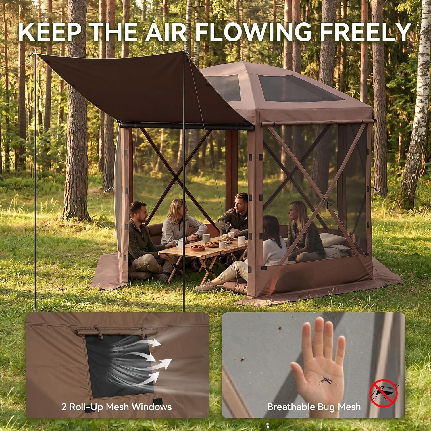 Aoxun 10x10ft Pop Up Canopy Tent