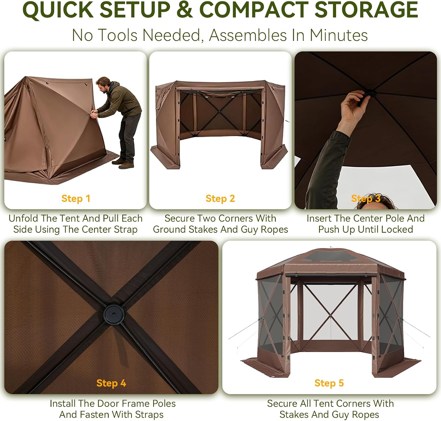 Aoxun 10x10ft Pop Up Canopy Tent
