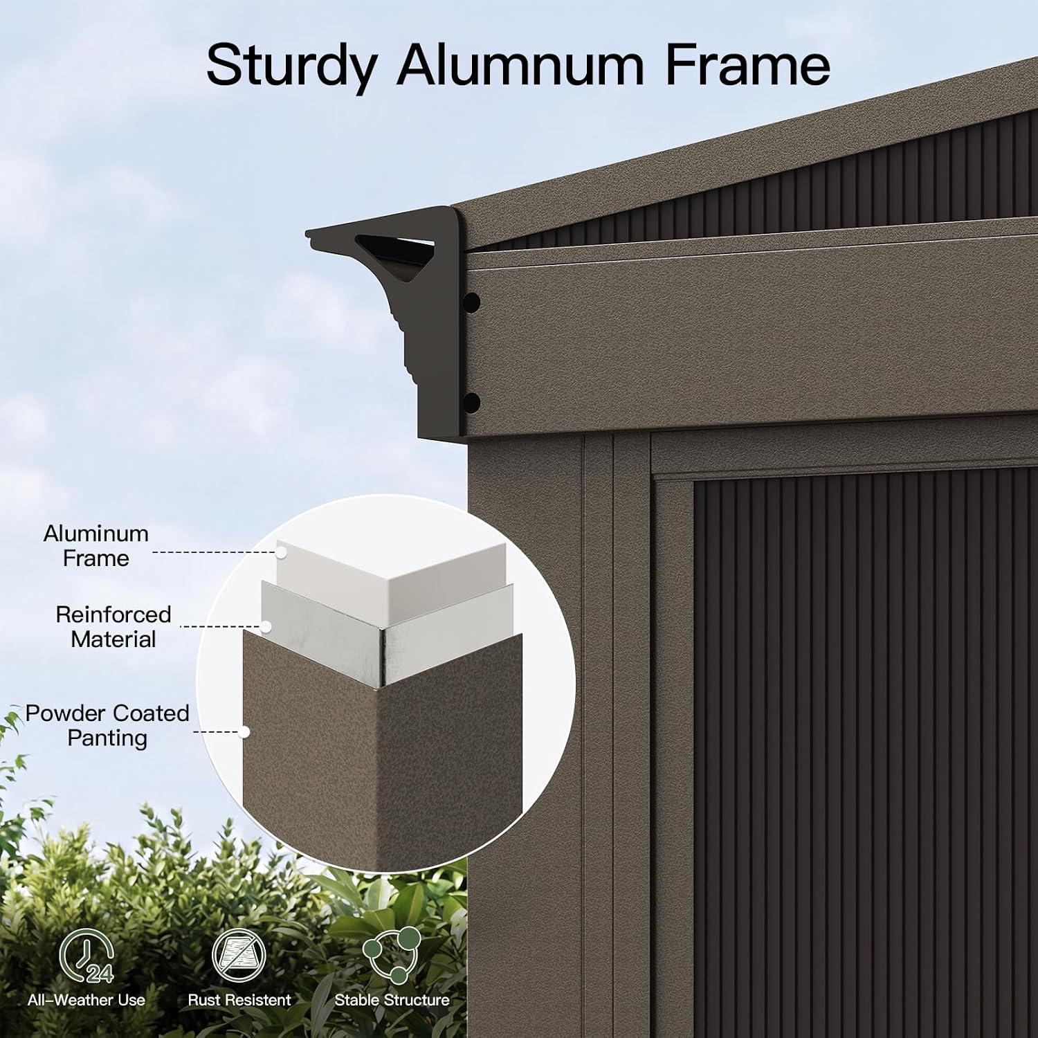 Aoxun Wall Mounted Sunroom
