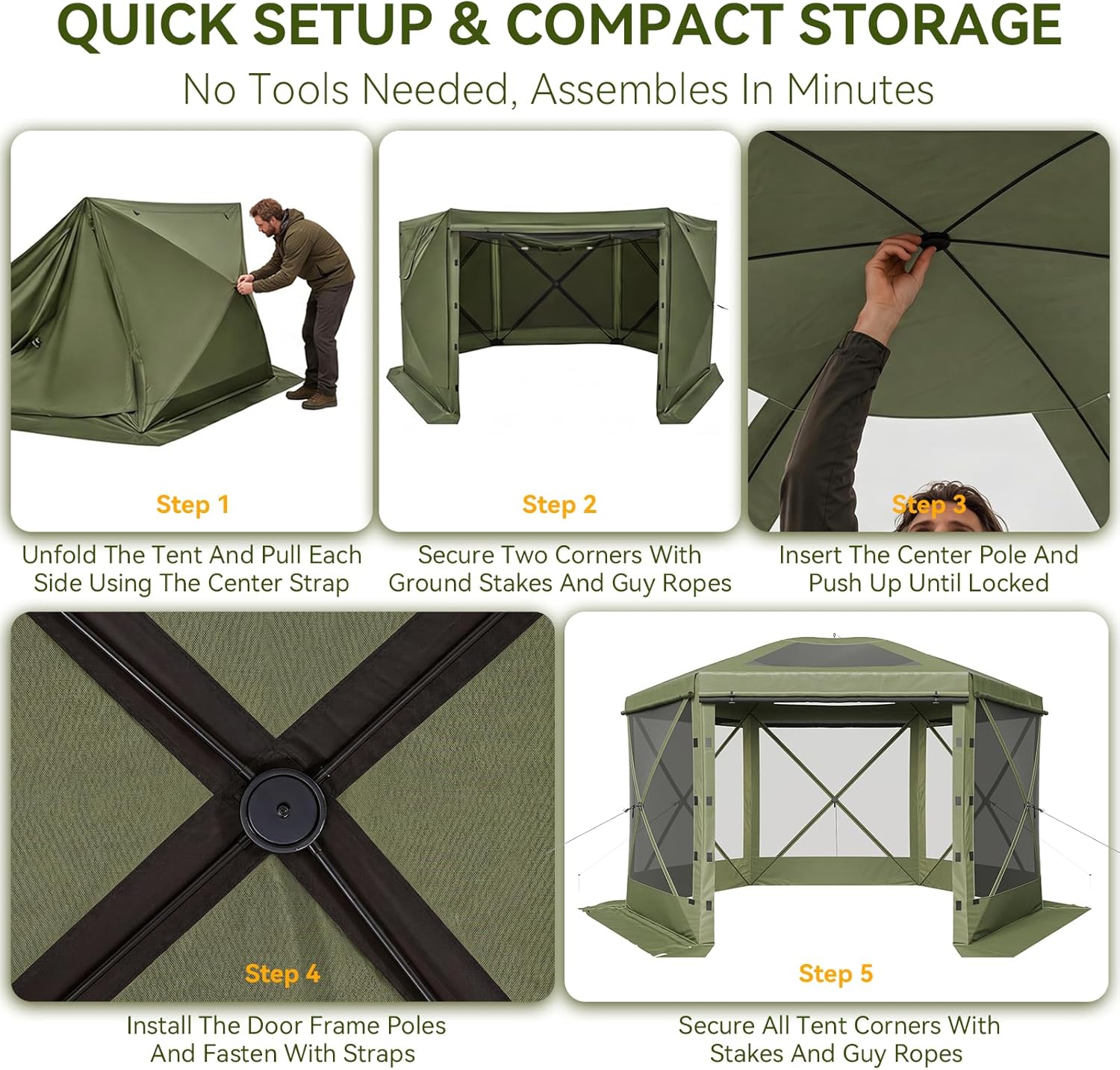 Aoxun 12x12ft Pop Up Canopy Tent