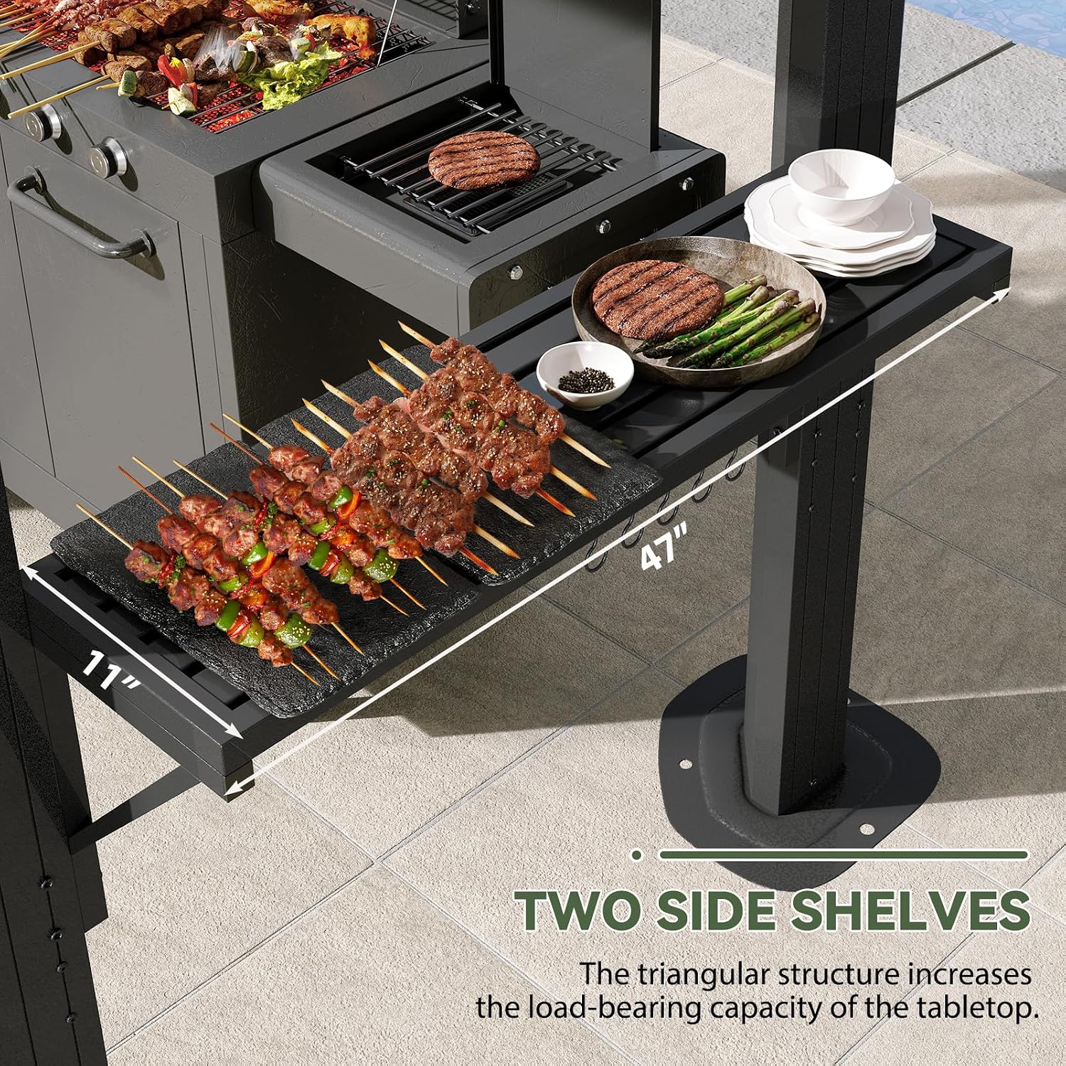 Aoxun 5 x 8FT Grill Hardtop Gazebo