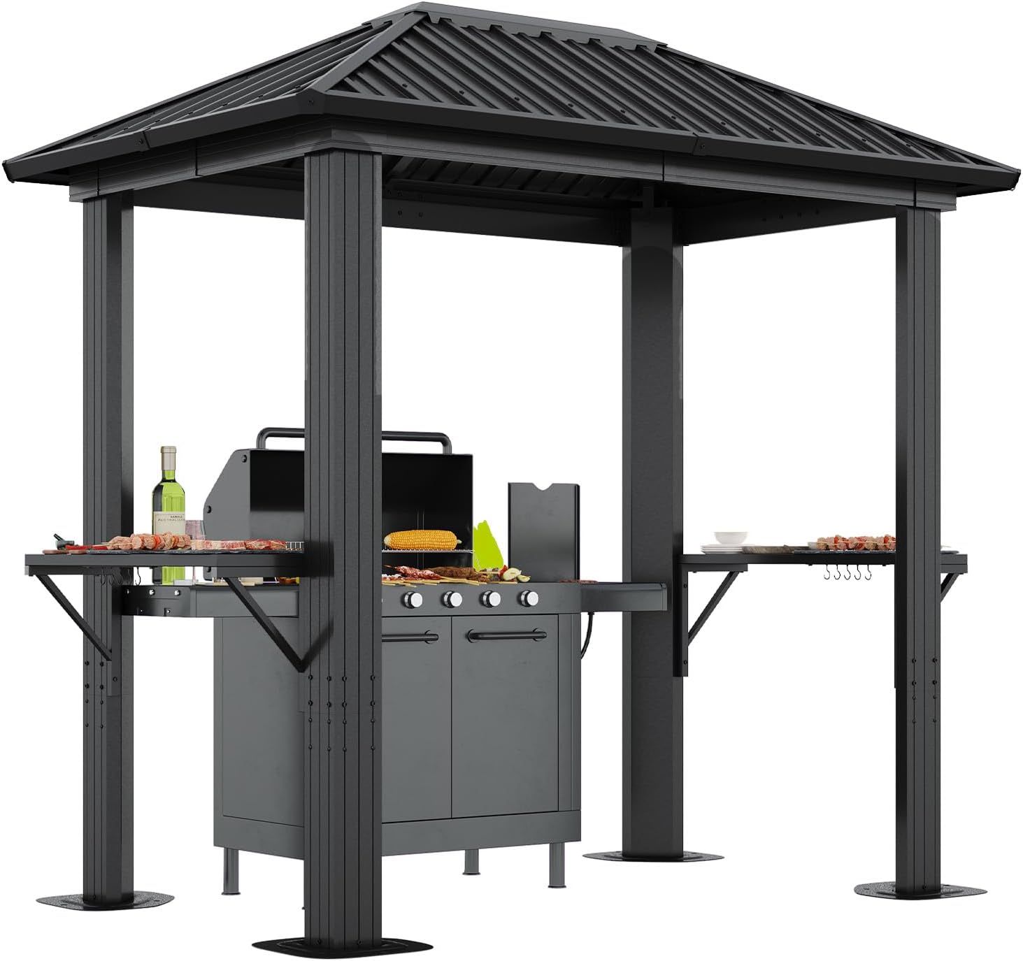 Aoxun 5 x 8FT Grill Hardtop Gazebo