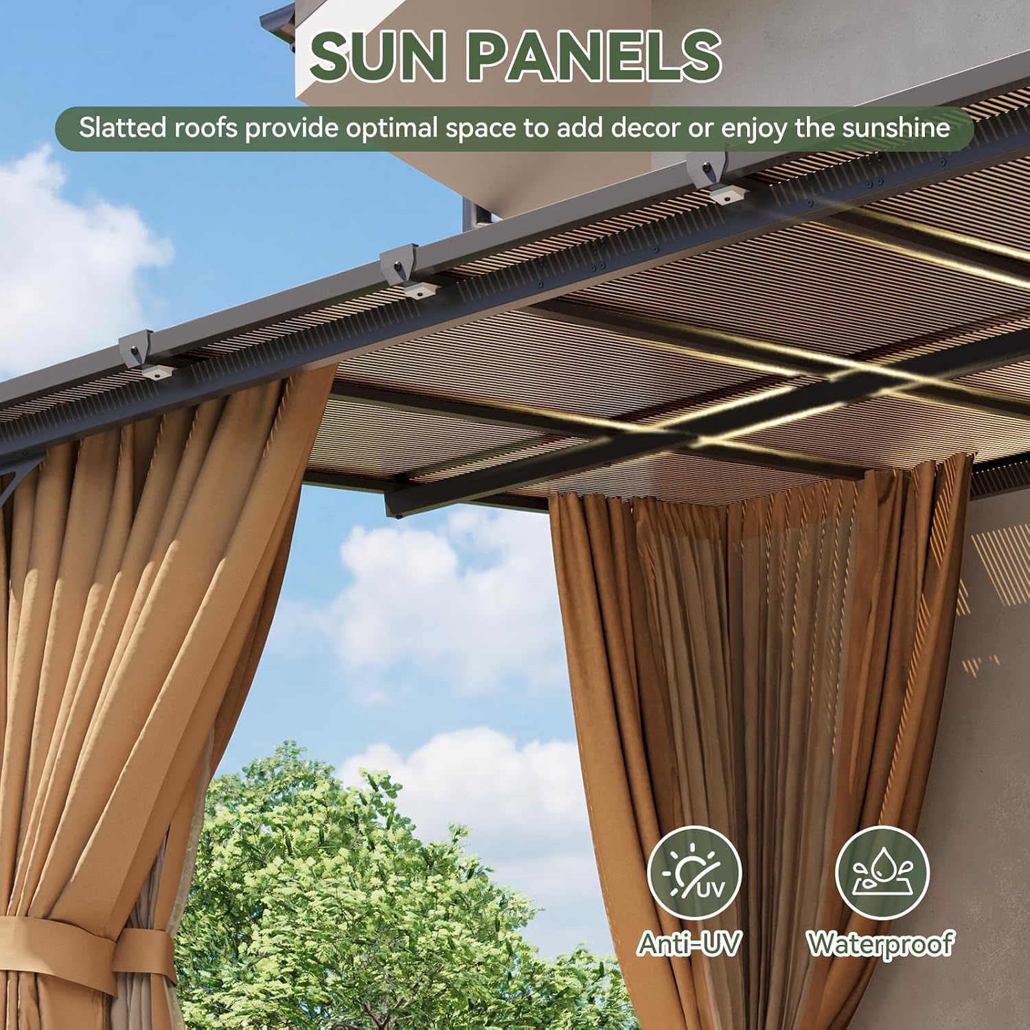 Aoxun 8'x10' Lean to Gazebo