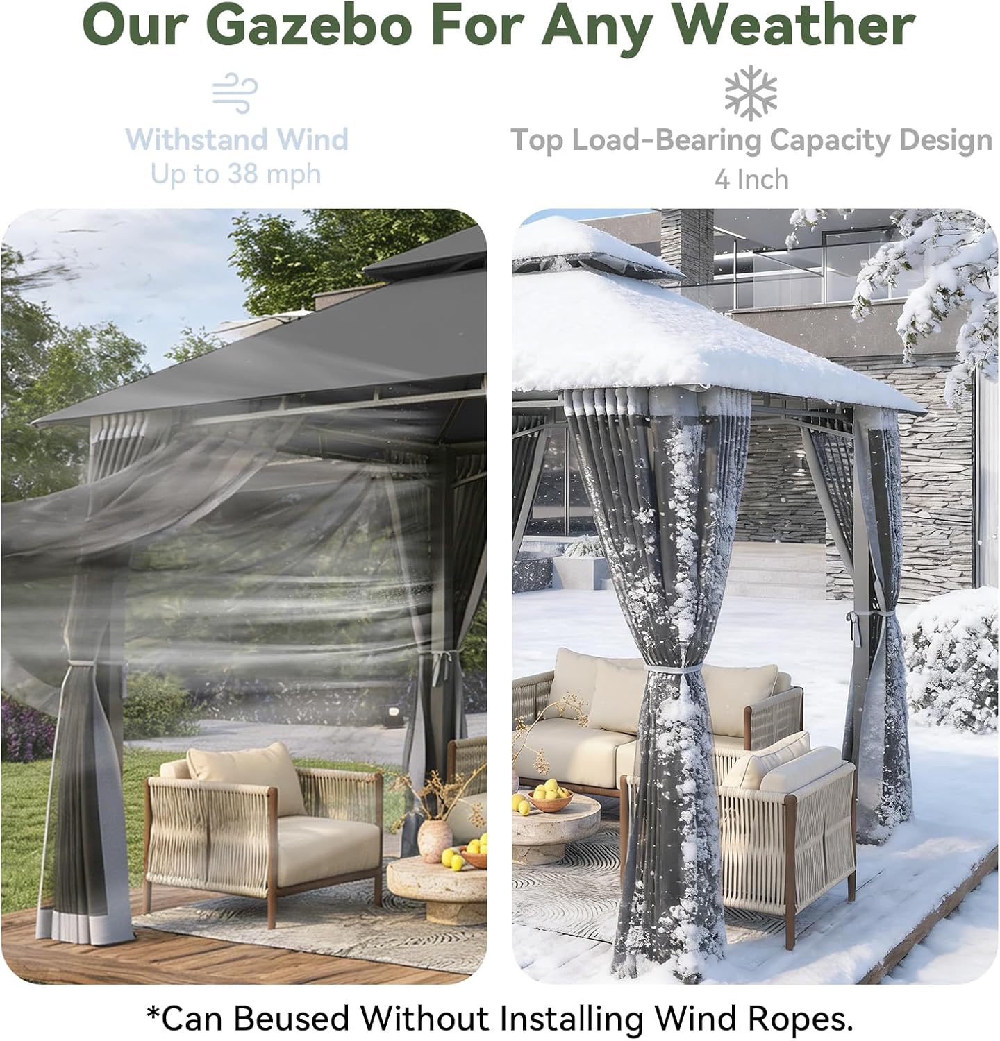 Aoxun 8'x8' Gazebo