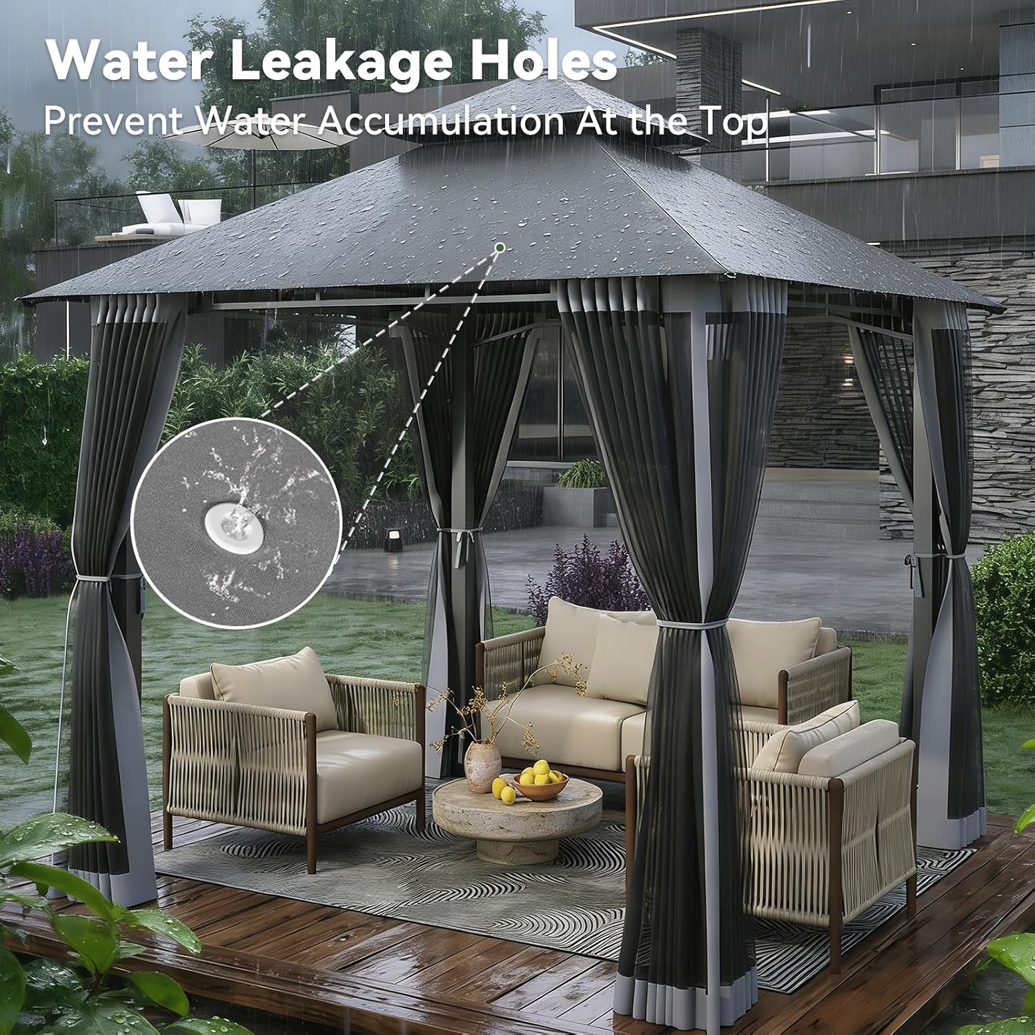 Aoxun 8'x8' Gazebo