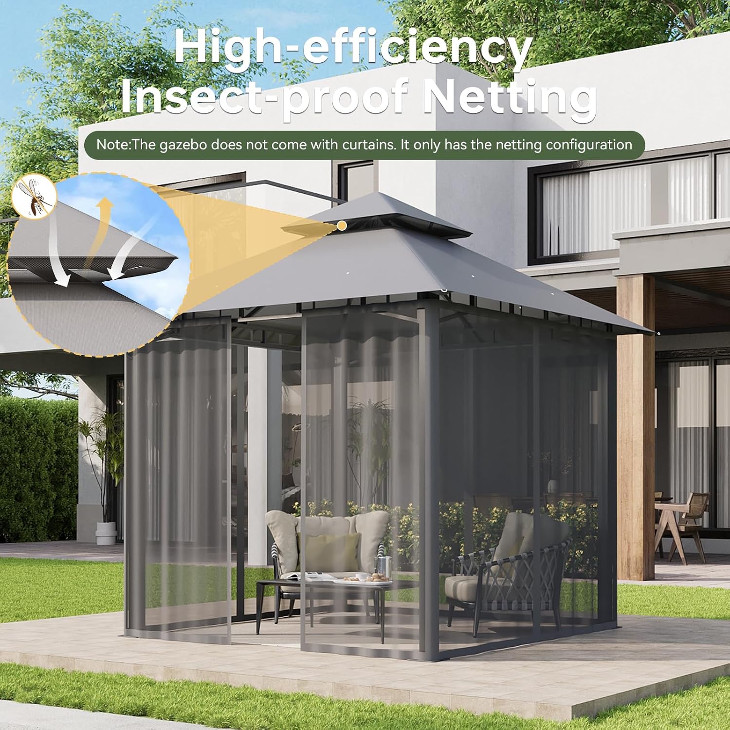 Aoxun 8'x8' Gazebo
