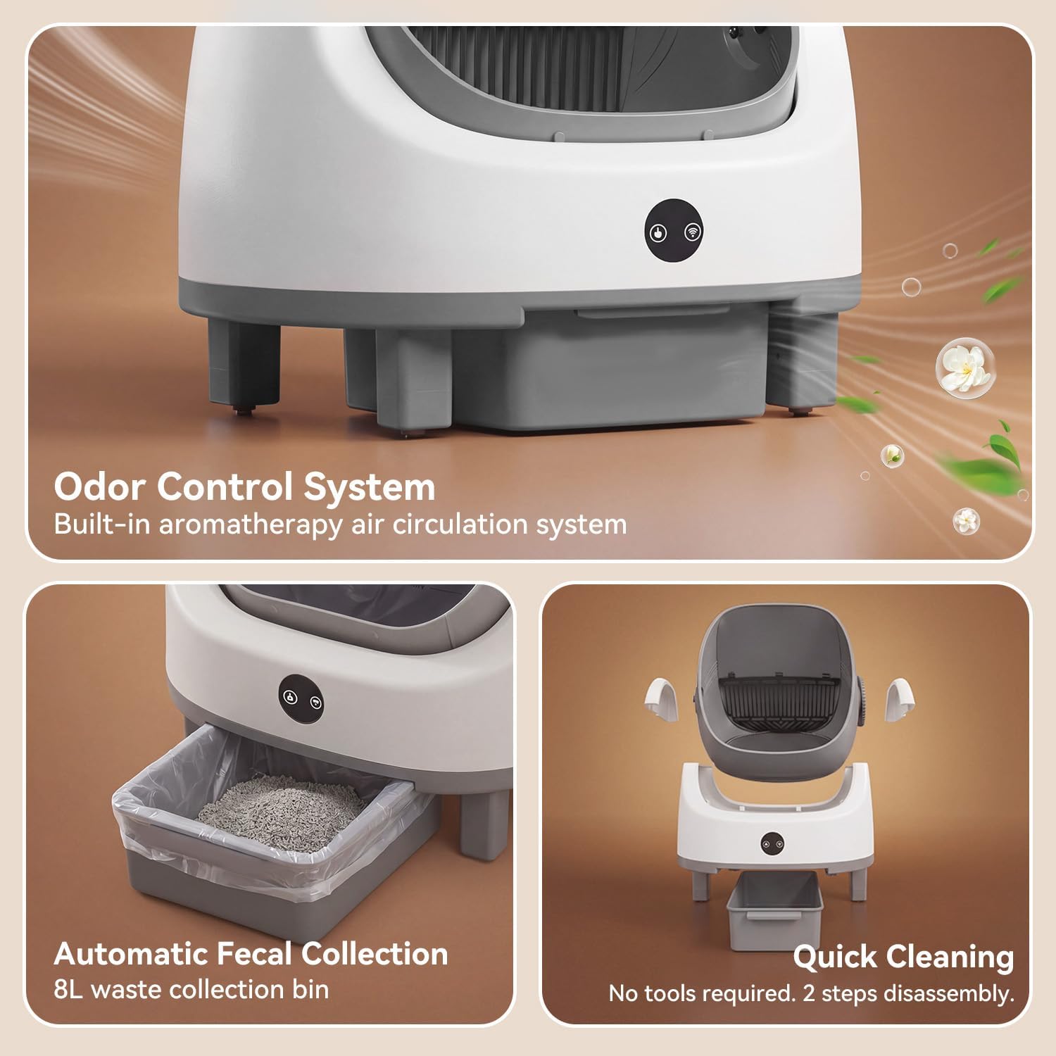 Aoxun Automatic Cat Litter Box