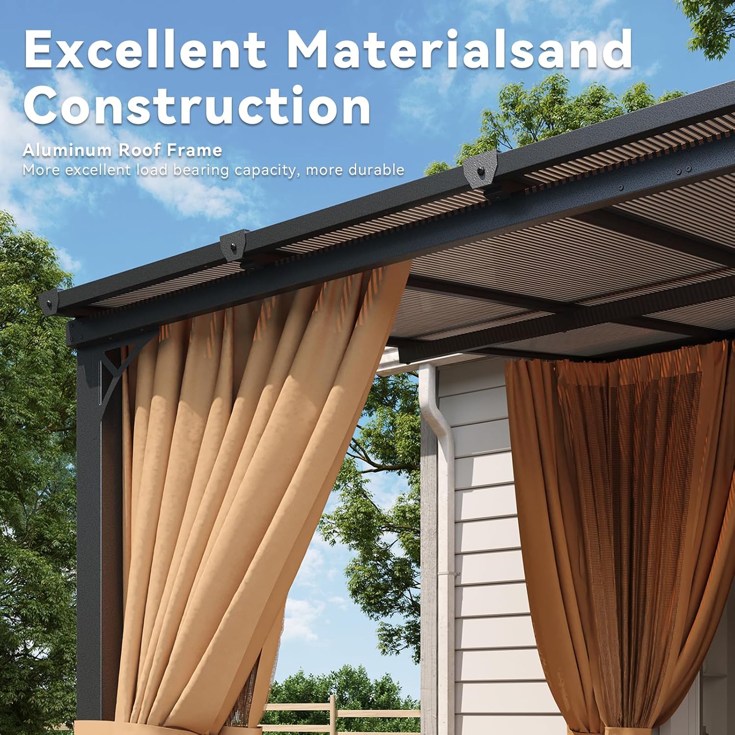 Aoxun 10'x12' Lean to Gazebo