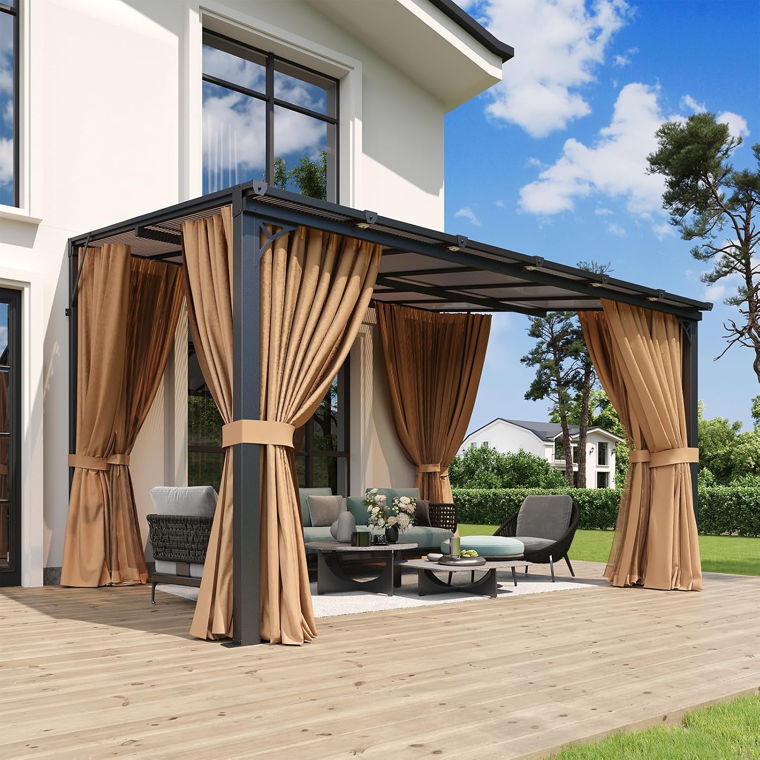 Aoxun 10'x12' Lean to Gazebo