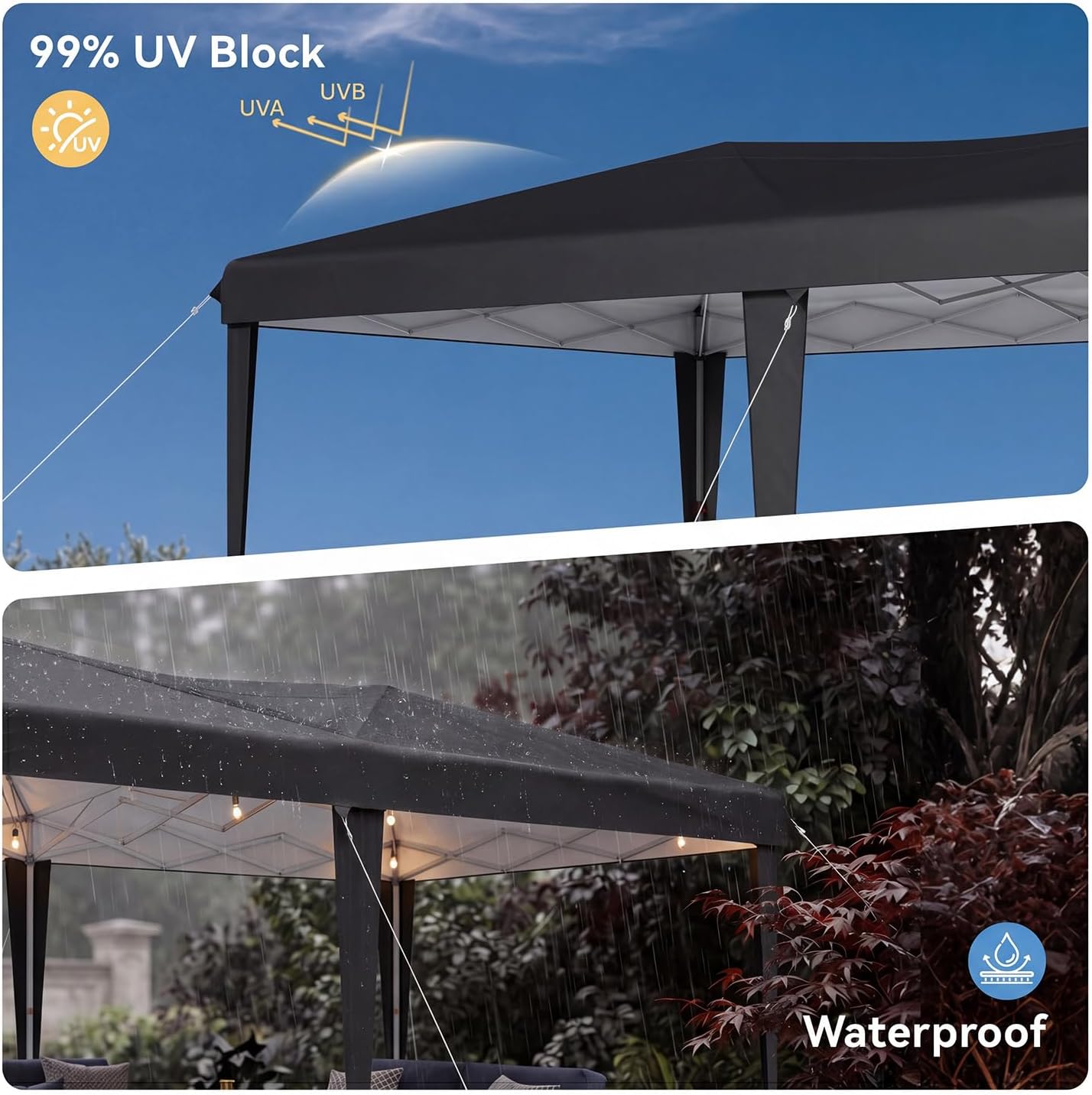 Aoxun Outdoor Canopy Waterproof 10X20