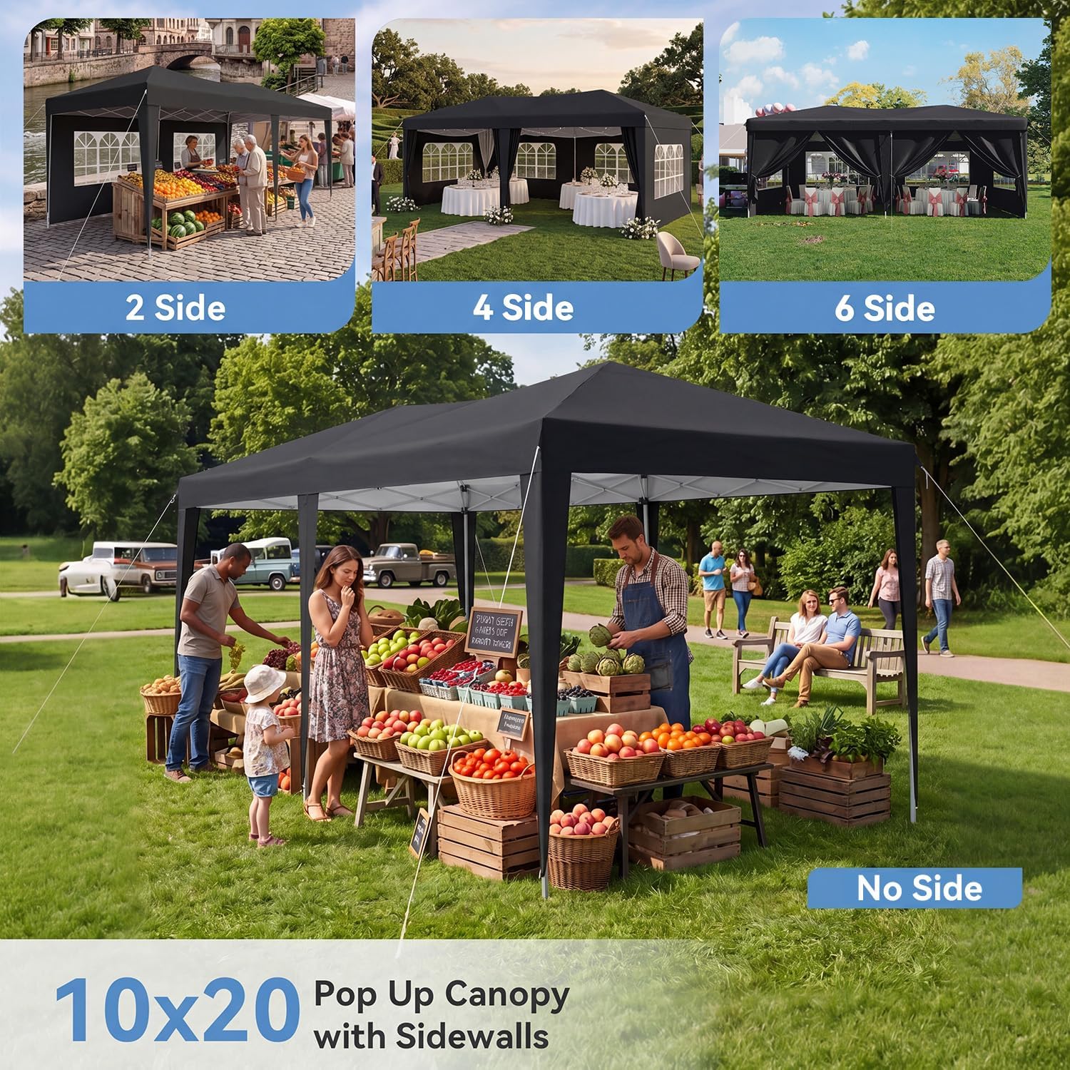 Aoxun Outdoor Canopy Waterproof 10X20