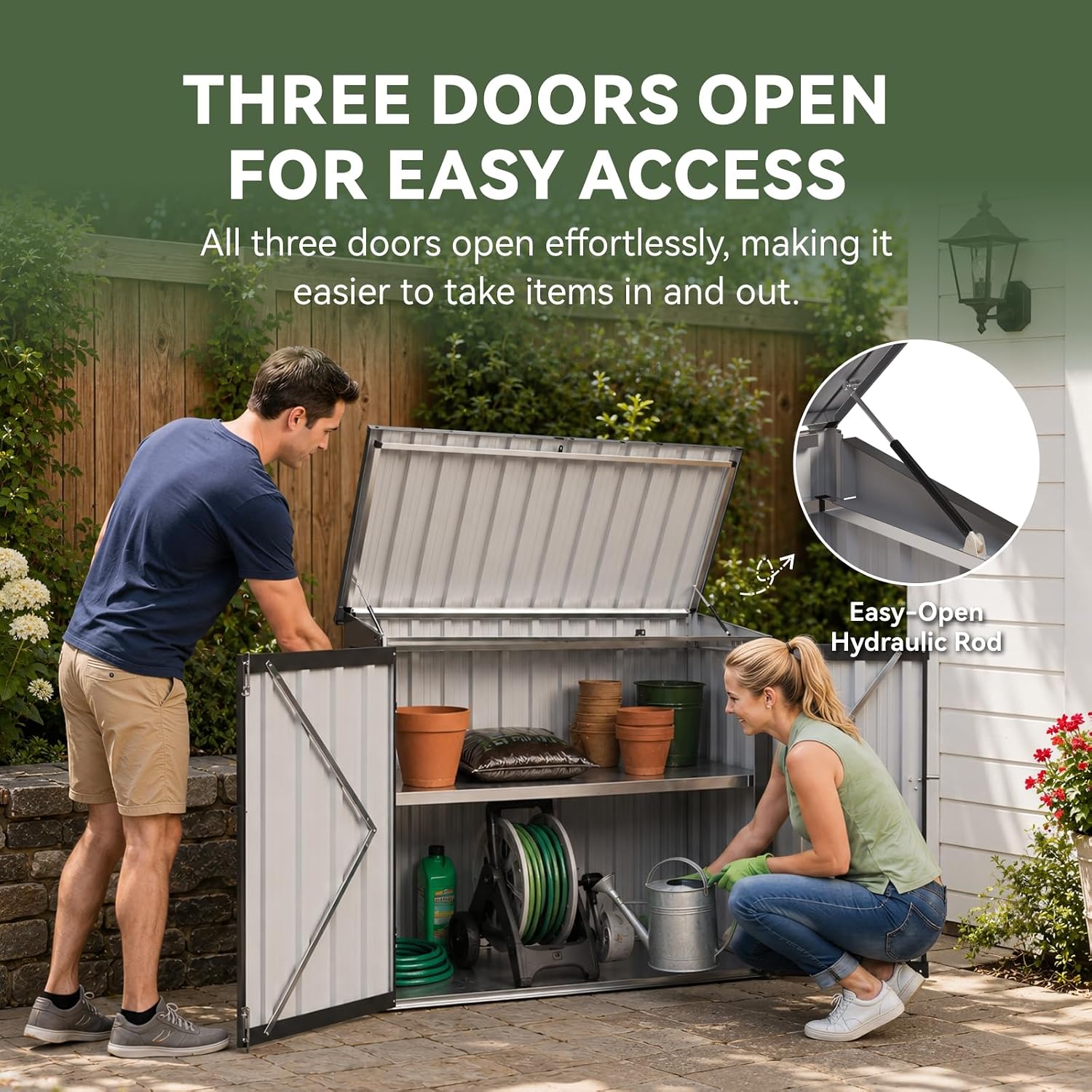 Aoxun Outdoor Storage Cabinet