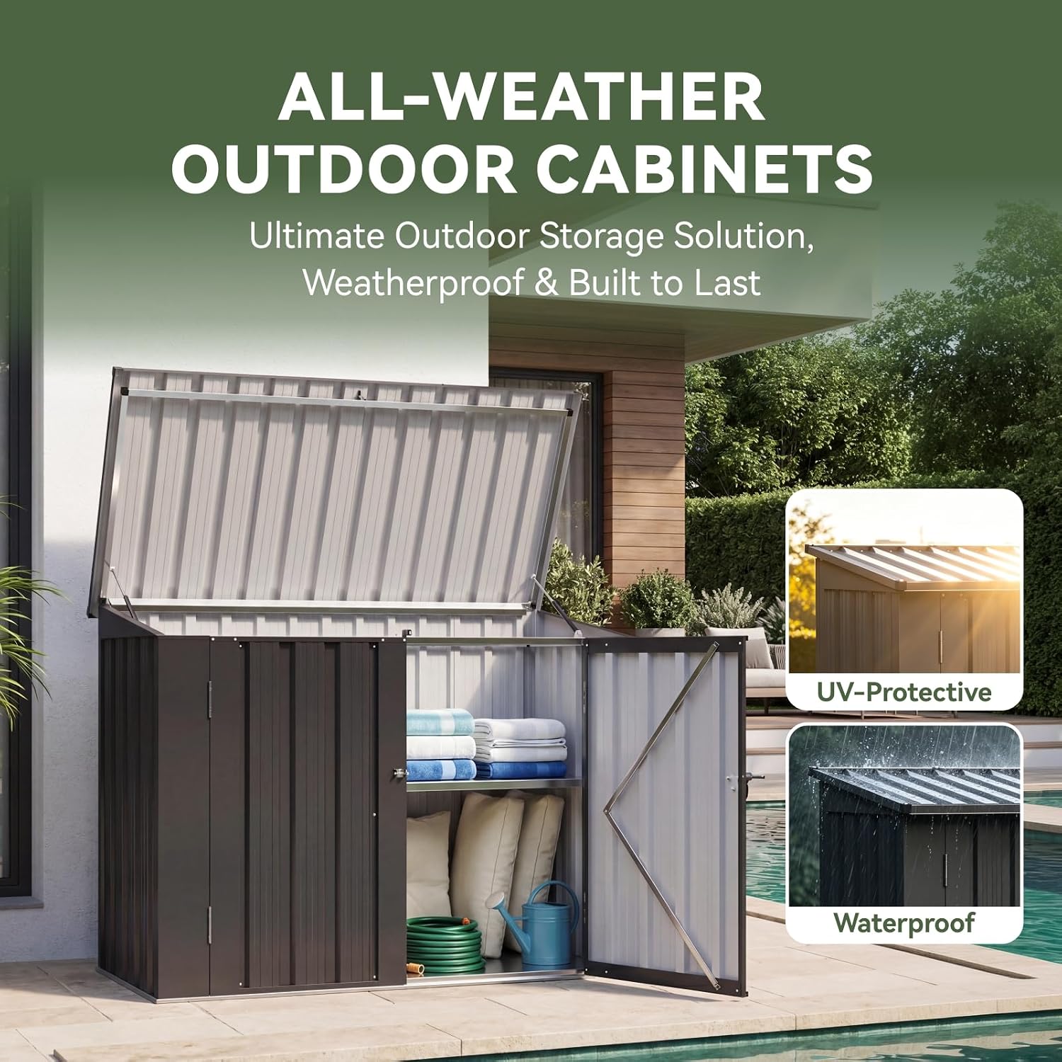 Aoxun Outdoor Storage Cabinet