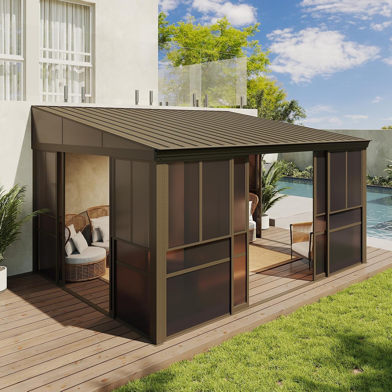 Aoxun Wall Mounted Sunroom