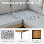 Aoxun 8-Piece Wicker Patio Furniture Set - B0GT3VF211 - Image 5